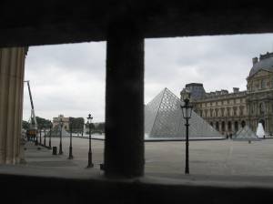 Glass Pyramid from Inside the Louvre